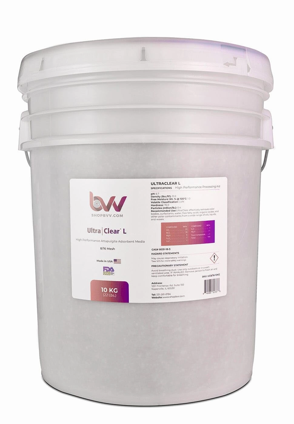 BVV Ultra Clear L - Granular High Performance Bentonite-50lb. Bag