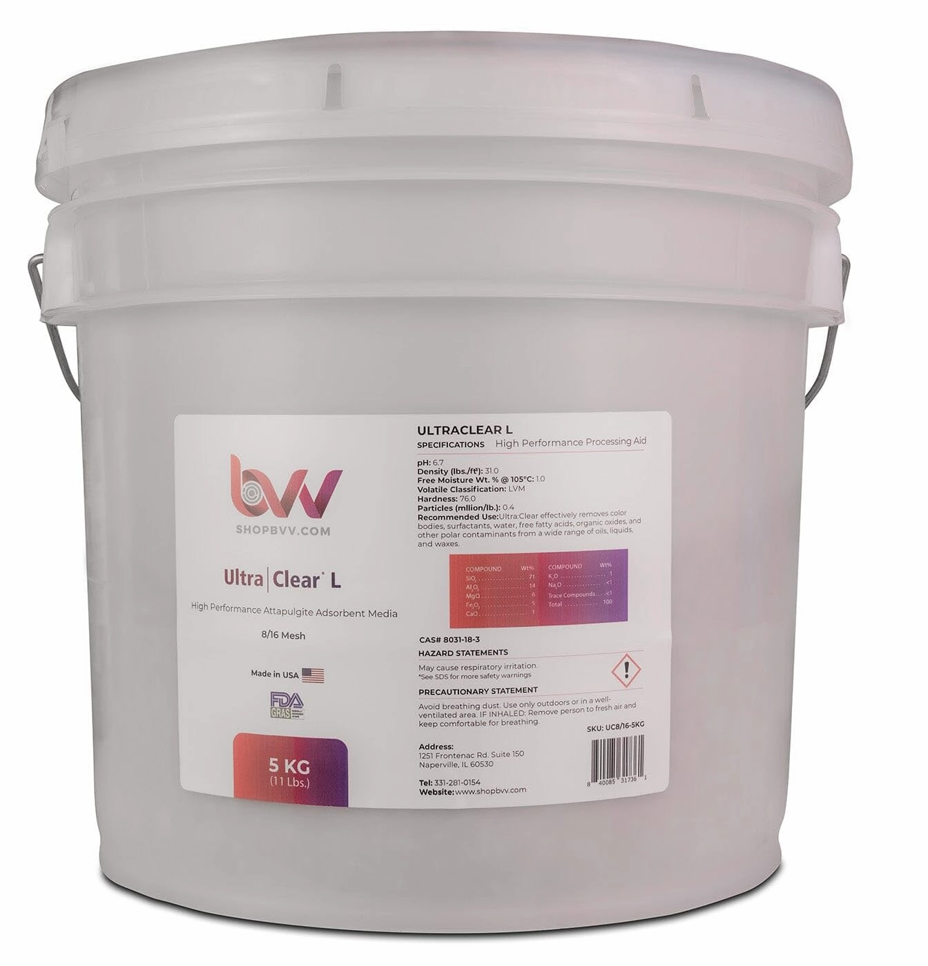 BVV Ultra Clear L - Granular High Performance Bentonite-50lb. Bag