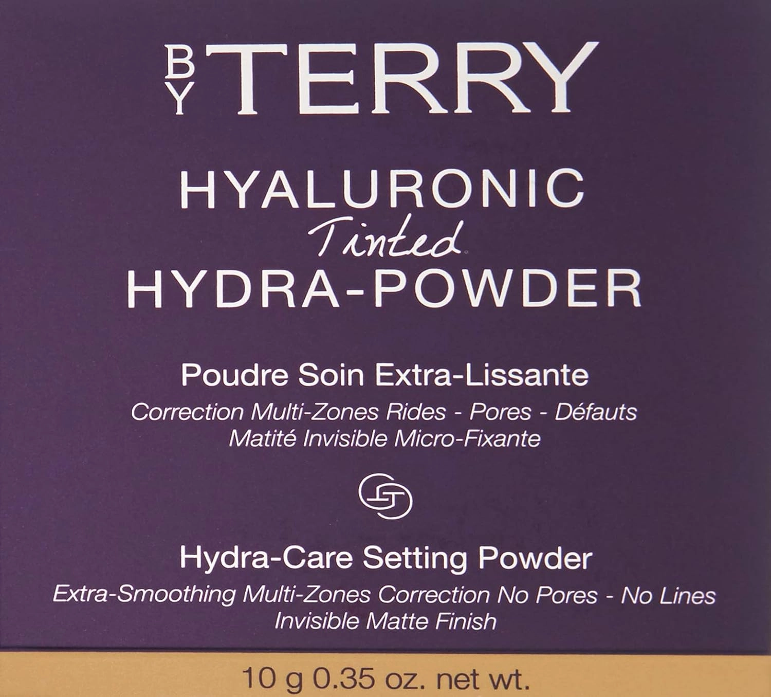 By Terry Hyaluronic Tinted Hydra-Powder, Non-Drying Loose Face Setting Powder, Blur Imperfections & Mattify, Dark, 0.35 oz