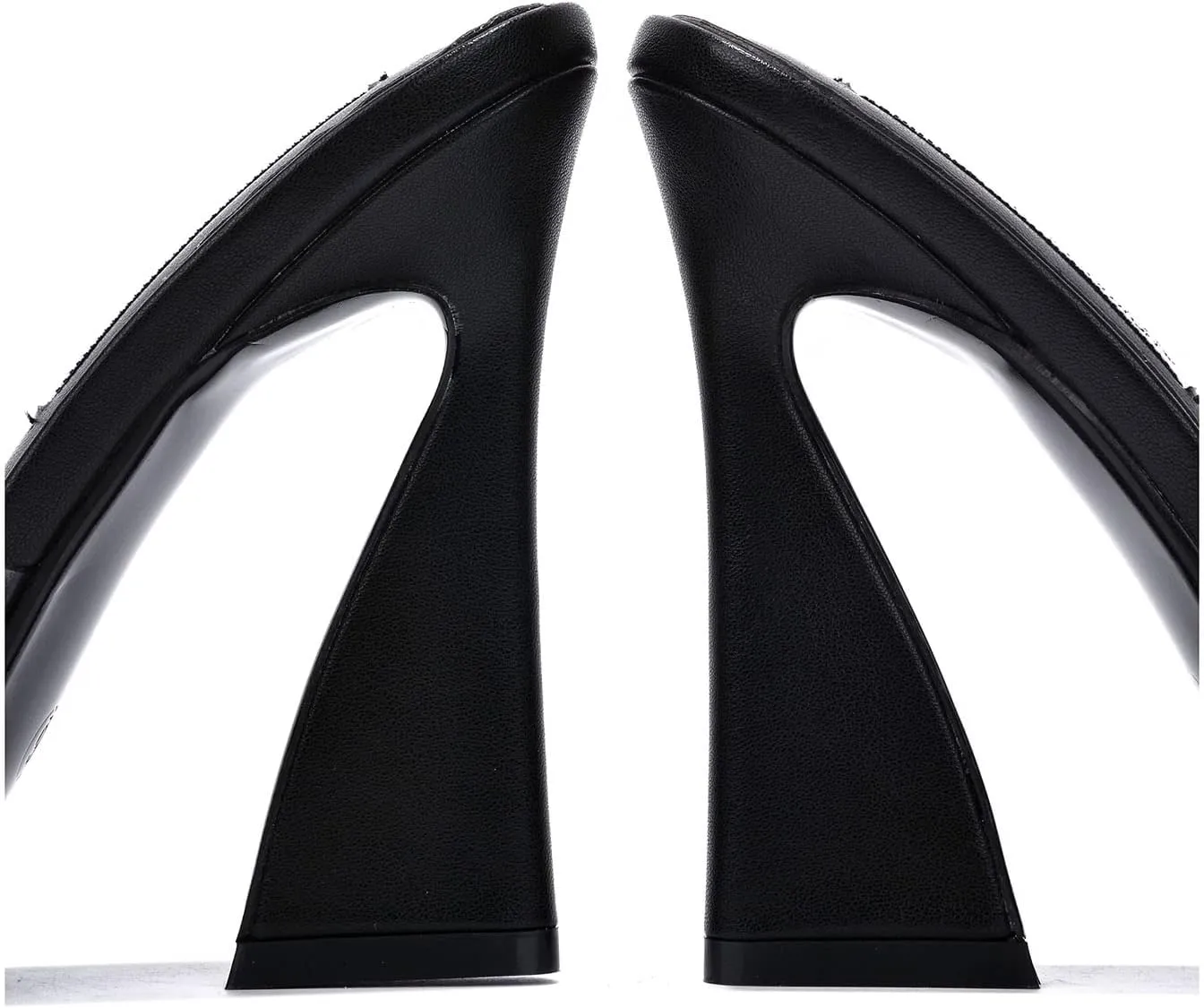 Cape Robbin Layland Clear Pointy Toe High Heels (Layland)