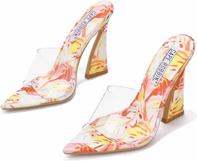 Cape Robbin Layland Clear Pointy Toe High Heels (Layland)