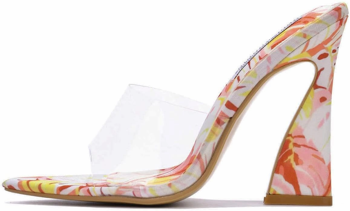 Cape Robbin Layland Clear Pointy Toe High Heels (Layland)