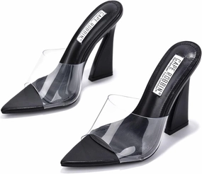 Cape Robbin Layland Clear Pointy Toe High Heels (Layland)