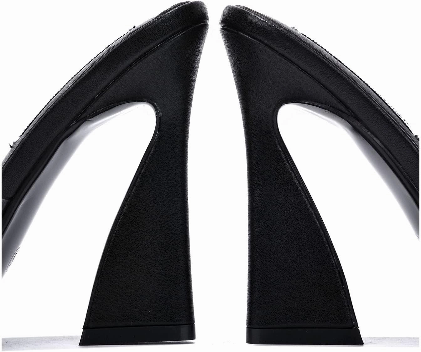 Cape Robbin Layland Clear Pointy Toe High Heels (Layland)