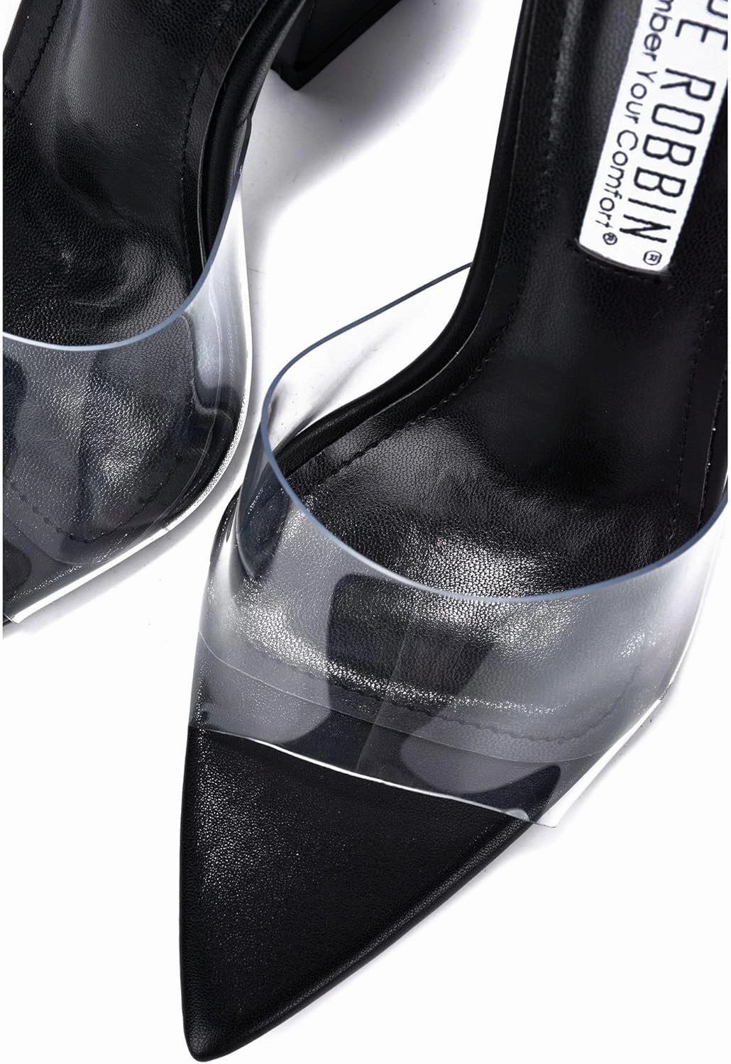 Cape Robbin Layland Clear Pointy Toe High Heels (Layland)