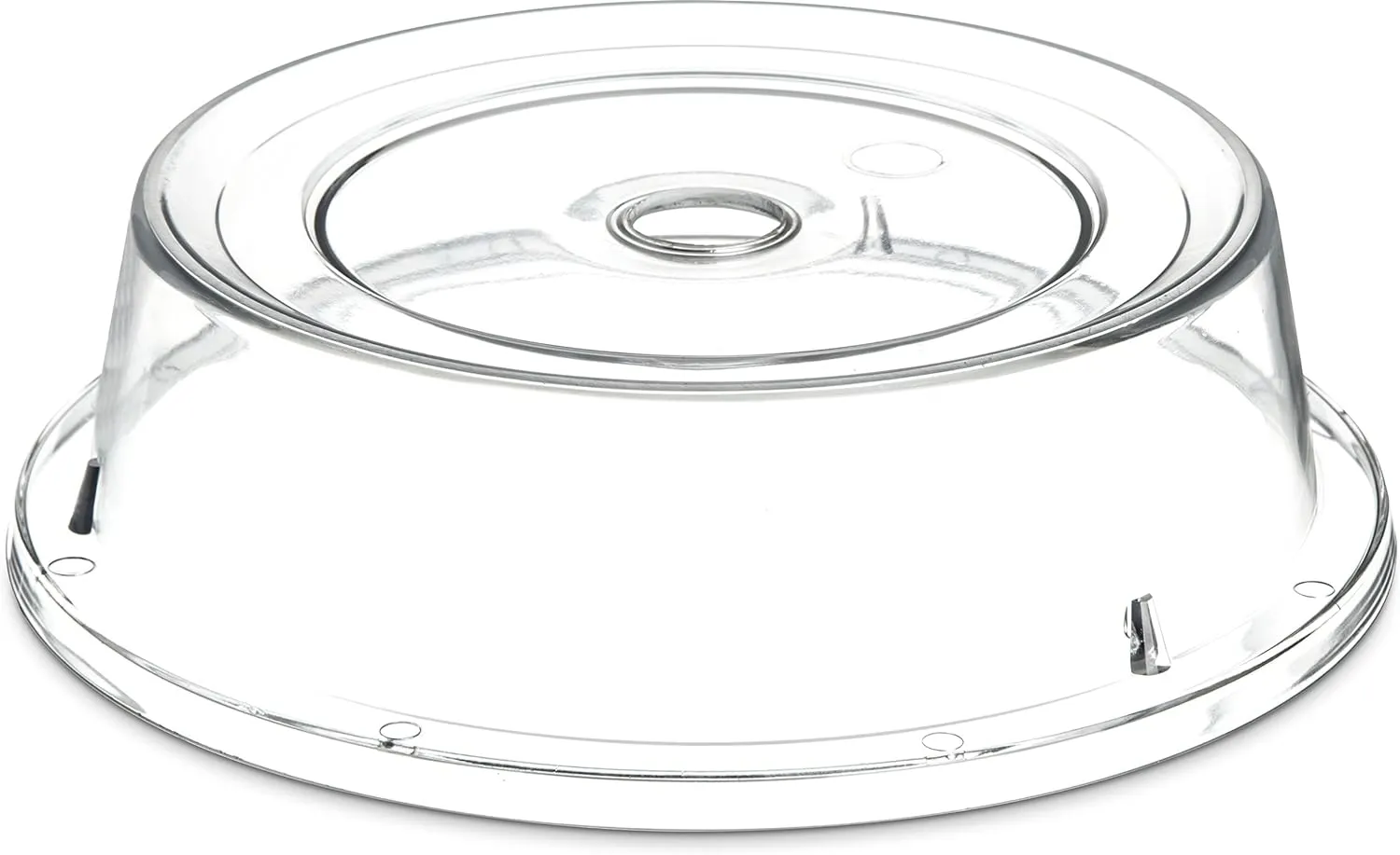 Carlisle FoodService Products 190007 Polycarbonate Plate Cover, 9.37" Diameter x 2.56" Height, Clear (Case of 12)