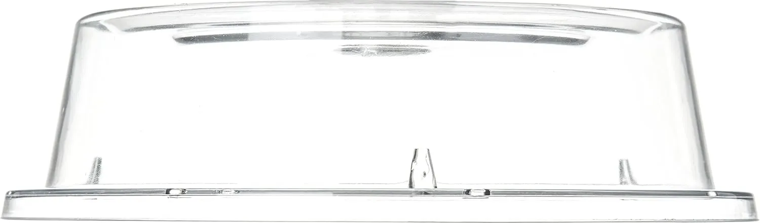 Carlisle FoodService Products 190007 Polycarbonate Plate Cover, 9.37" Diameter x 2.56" Height, Clear (Case of 12)