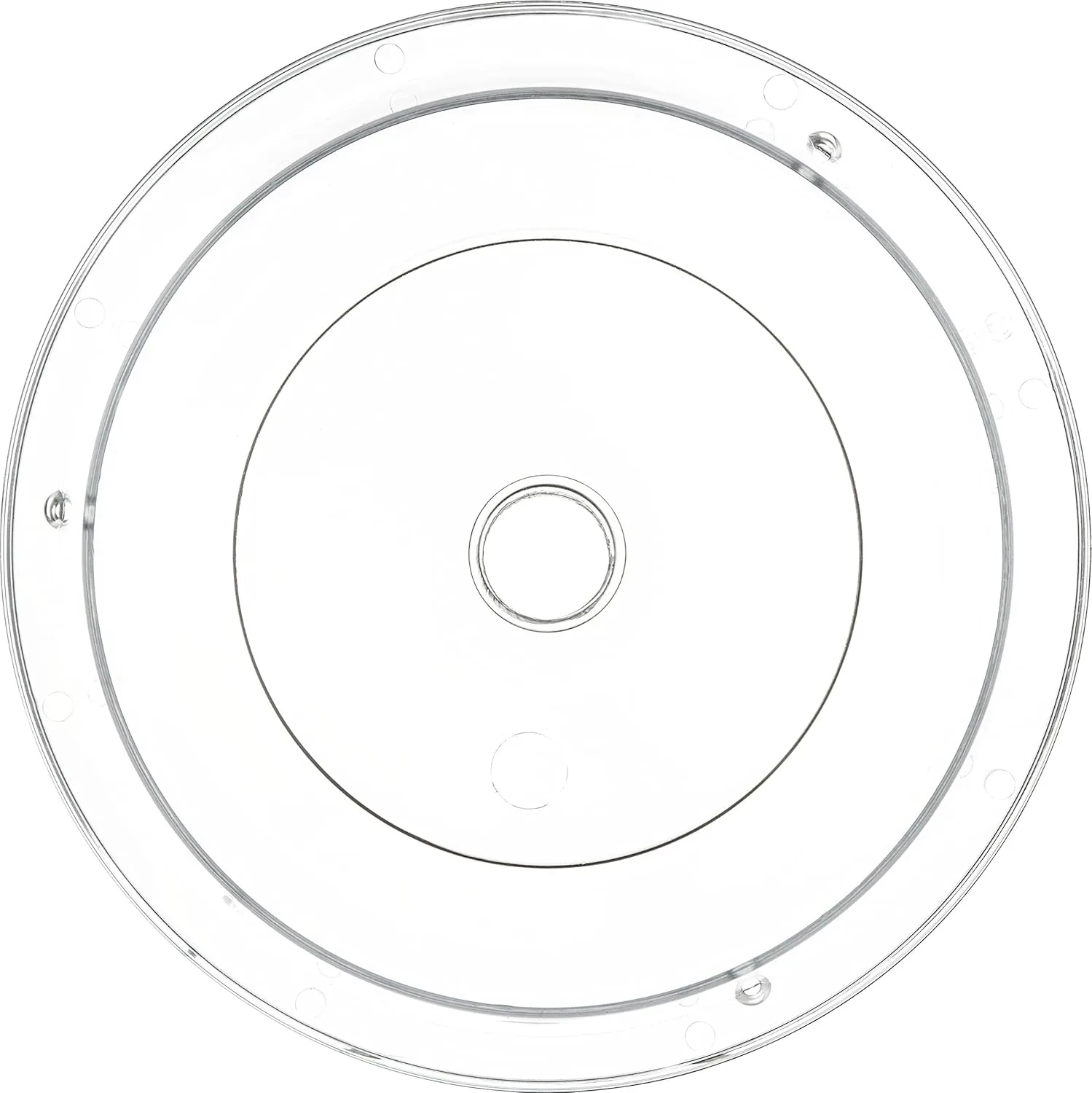 Carlisle FoodService Products 190007 Polycarbonate Plate Cover, 9.37" Diameter x 2.56" Height, Clear (Case of 12)