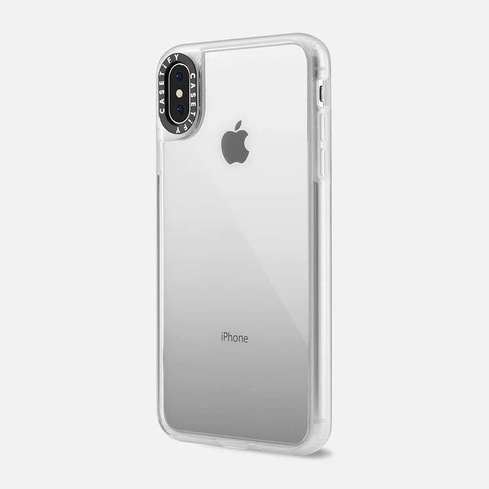 CASETiFY Clear Grip iPhone Xs Max Case Ultra Slim Transparent Hard Back Cover and Glossy Clear Shockproof Drop Proof Bumper Wireless Charging Compatibility for Apple iPhone Xs Max Case (2018)