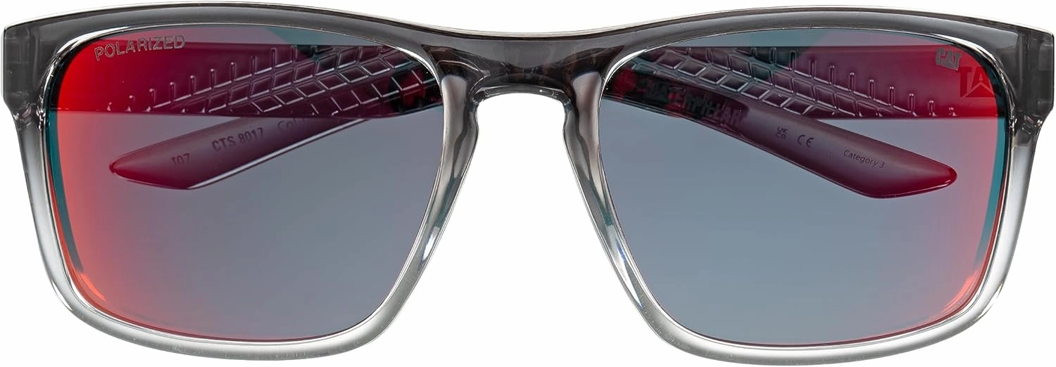 CAT 8017 Men's Polarized Square Sunglasses, 58 mm