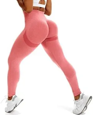 CFR Women's High Waist Workout Seamless Scrunch Booty Leggings Butt Lift Gym Fitness Girl Sport Active Yoga Pants