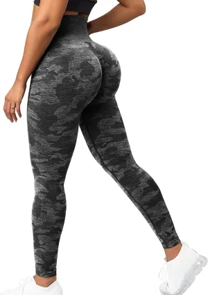 CFR Women's High Waist Workout Seamless Scrunch Booty Leggings Butt Lift Gym Fitness Girl Sport Active Yoga Pants