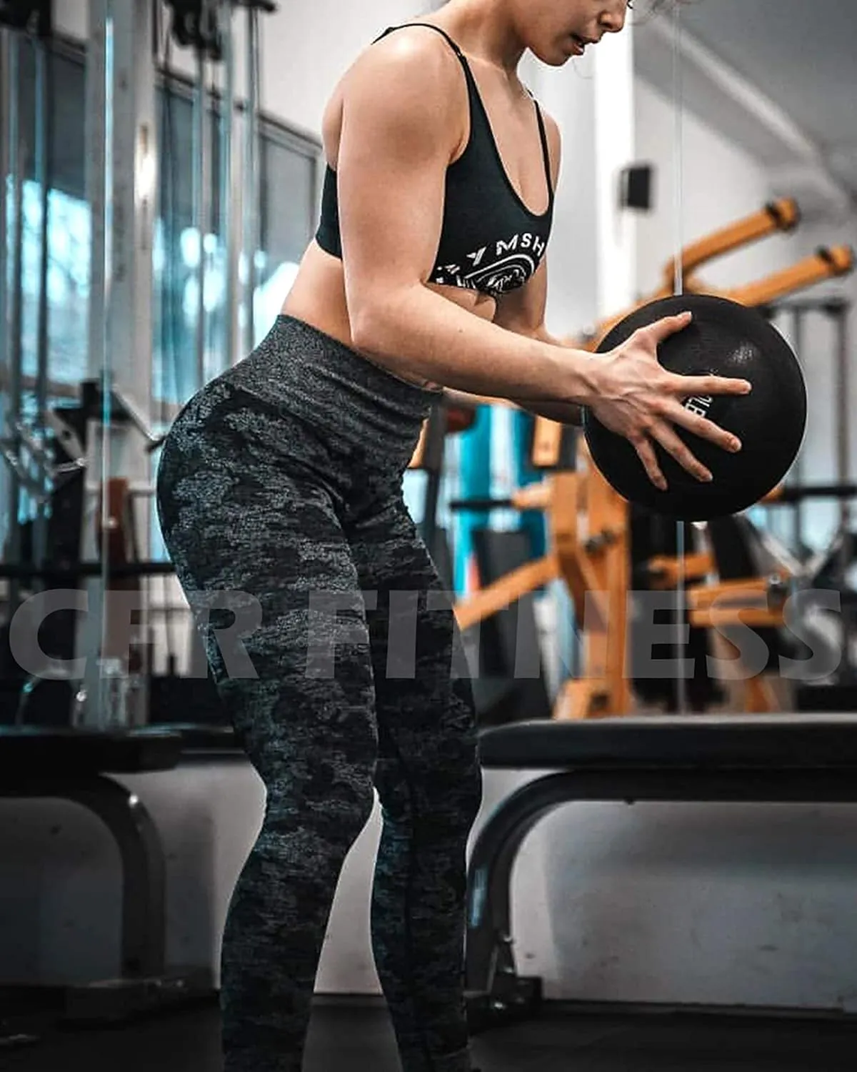CFR Women's High Waist Workout Seamless Scrunch Booty Leggings Butt Lift Gym Fitness Girl Sport Active Yoga Pants