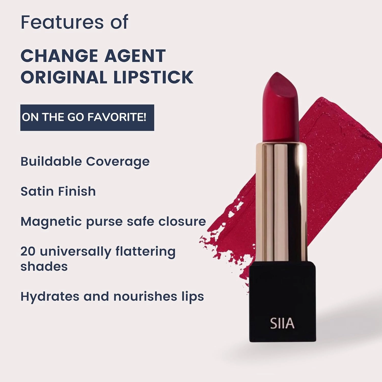 Change Agent Magnetic Original Lipstick in Heaven Orange