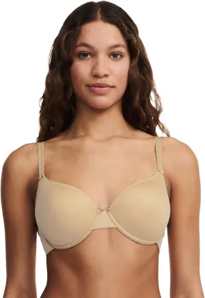 Chantelle Women's Basic Invisible Smooth T-Shirt Bra , Beige , 32DDD F US