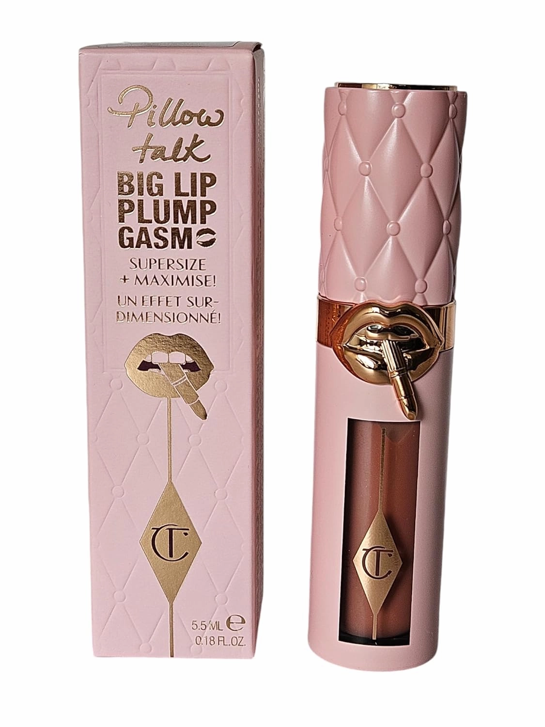 CHARLOTTE TILBURY Pillow Talk Big Lip Plumpgasm - Pillow Talk Fair/Medium (pink nude) 0.18 oz / 5.5 g