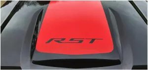 Chevy Silverado Red RST Hood Decal Graphic 2019-2025 GM Licensed