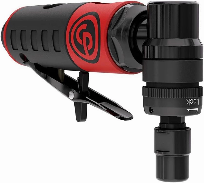 Chicago Pneumatic CP7406 - Air Angle Die Grinder Tool, Welder, Woodworking, Automotive Car Detailing, Stainless Steel Polisher, Heavy Duty, 1/4 Inch (6 mm), 0.34 HP / 250 W, 23000 RPM