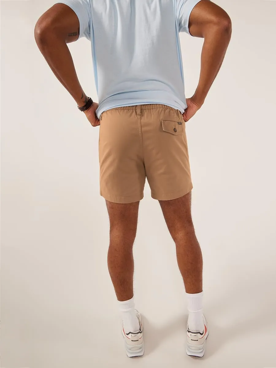 Chubbies Chino Shorts Men 5.5 Inch - Mens Shorts Casual with Elastic Waistband, Side and Back Pockets, Stretch Cotton Blend