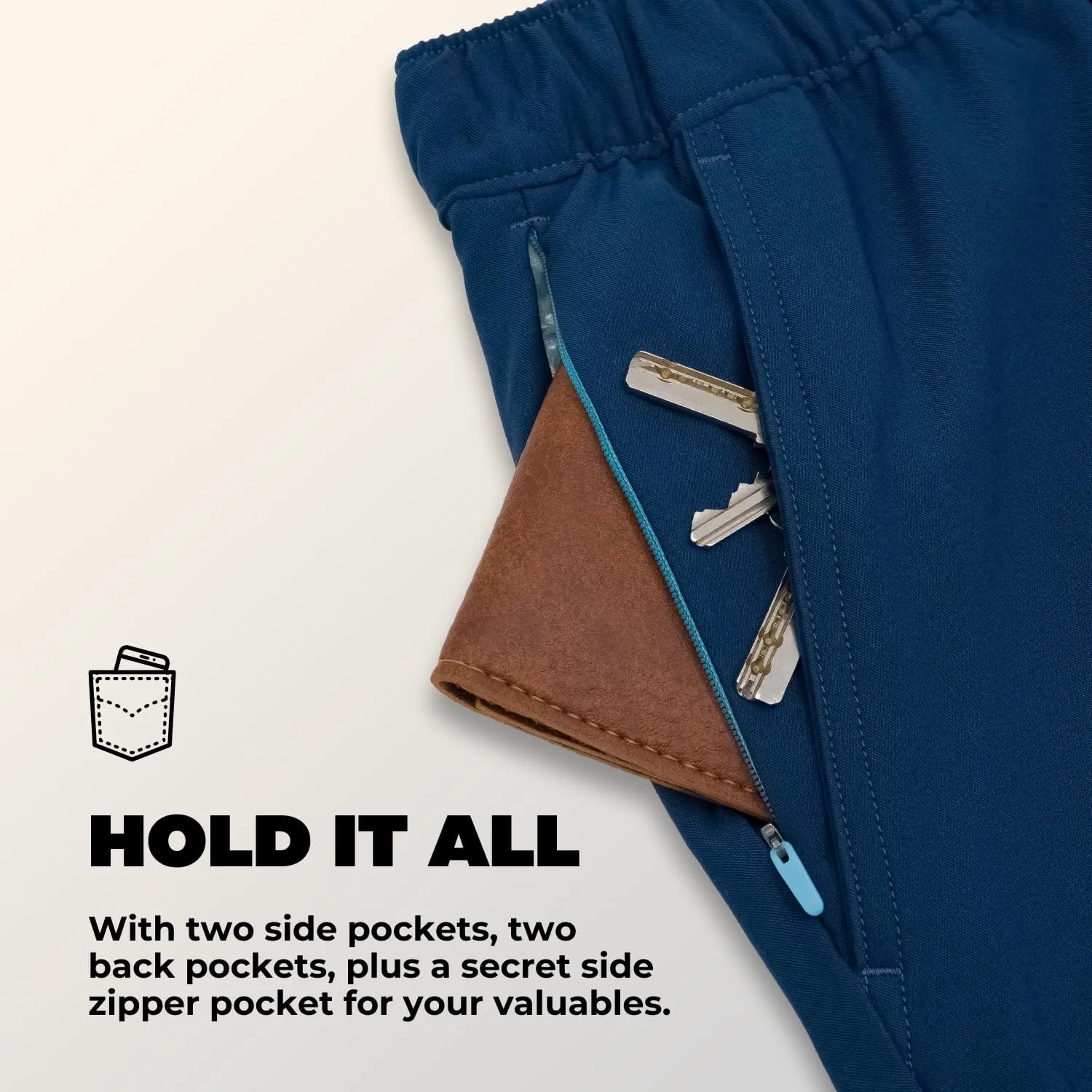 Chubbies Everywear Pants – Men’s Chino Pants with 4-Way Stretch, Tapered Leg Fit, Wrinkle-Resistant Stretch Pants, 30” Inseam