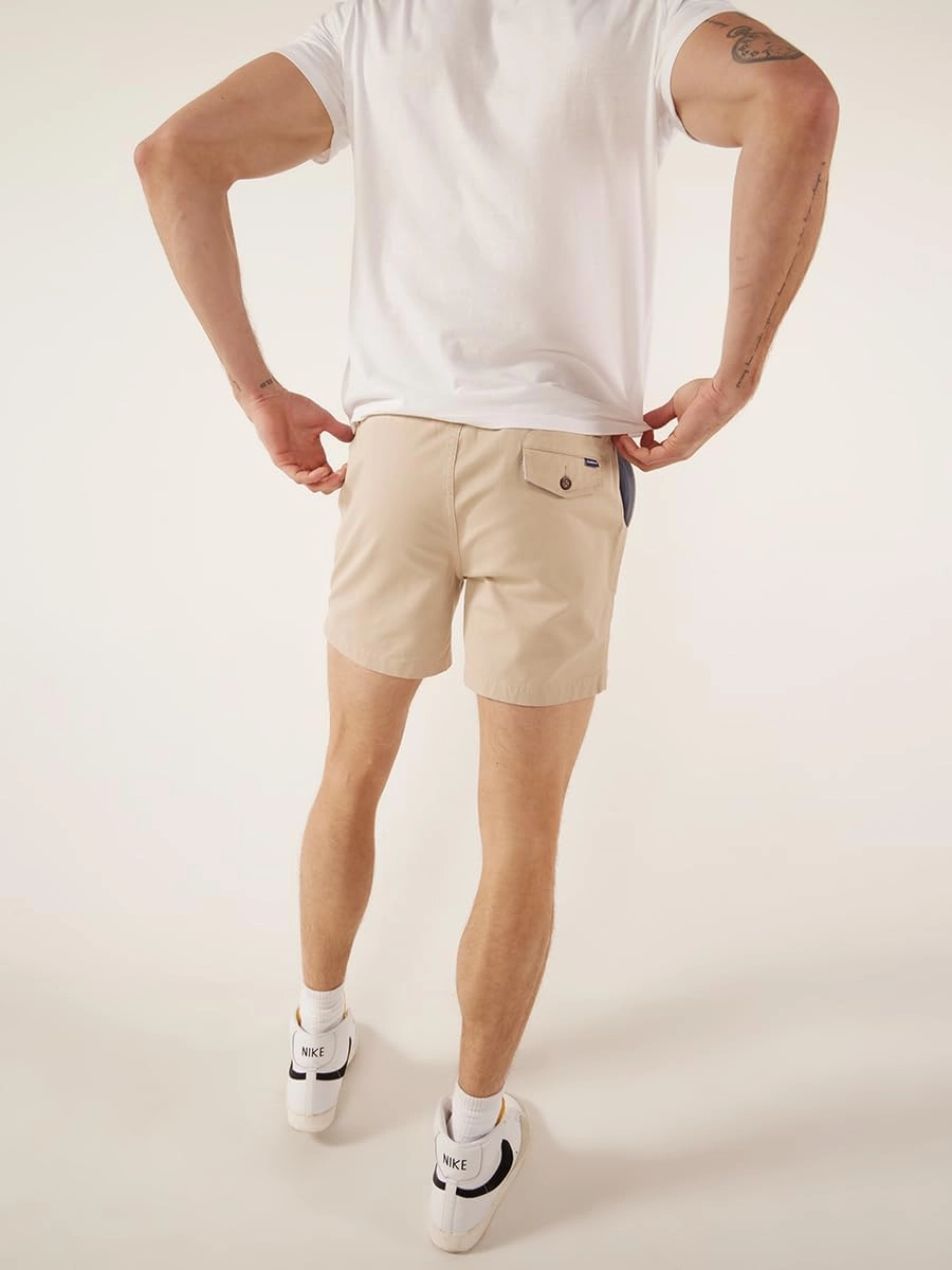 Chubbies Chino Shorts Men 5.5 Inch - Mens Shorts Casual with Elastic Waistband, Side and Back Pockets, Stretch Cotton Blend