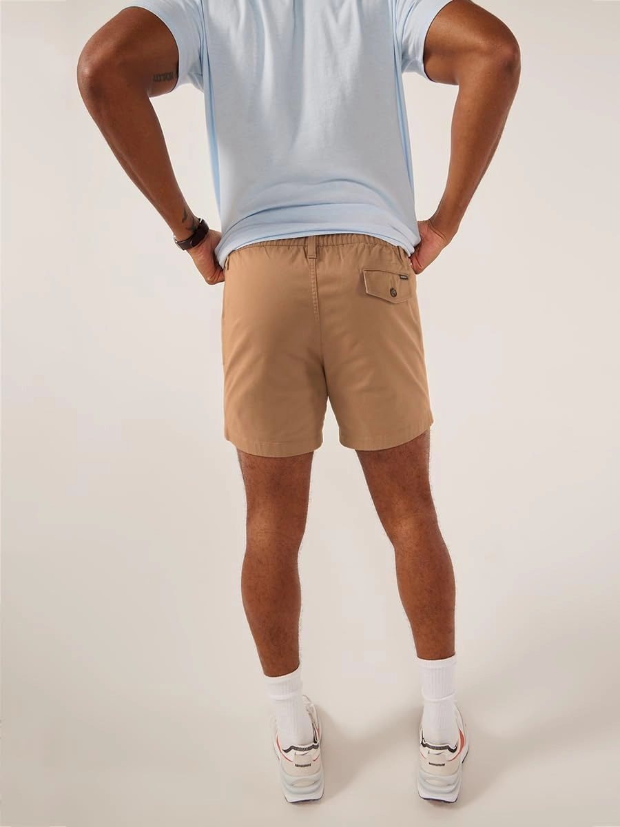 Chubbies Chino Shorts Men 5.5 Inch - Mens Shorts Casual with Elastic Waistband, Side and Back Pockets, Stretch Cotton Blend