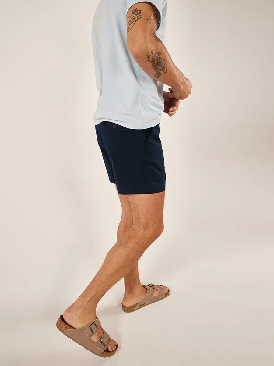 Chubbies Chino Shorts Men 5.5 Inch - Mens Shorts Casual with Elastic Waistband, Side and Back Pockets, Stretch Cotton Blend