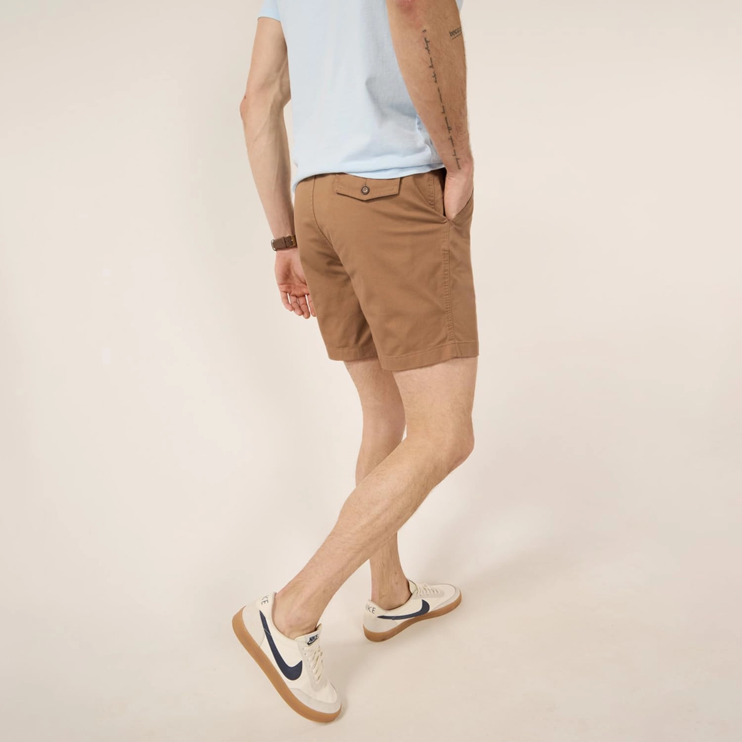 Chubbies Chino Shorts Men 7 Inch - Mens Shorts Casual with Elastic Waistband, Side and Back Pockets, Stretch Cotton Blend