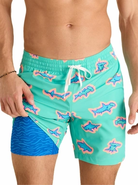 Chubbies Lined Mens Swim Trunks 7 Inch – Swim Shorts and Mens Shorts with Elastic Waist, Stretch, Boxer Brief Liner, UPF 50 