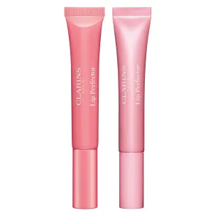 Clarins Lip Perfector, 01 Rose Shimmer and 21 Soft Pink Bundle | Sheer Finish Lip Gloss | Buildable Color | Nourishes, Hydrates and Plumps Lips | Contains Natural Plant Extracts with Skincare Benefits