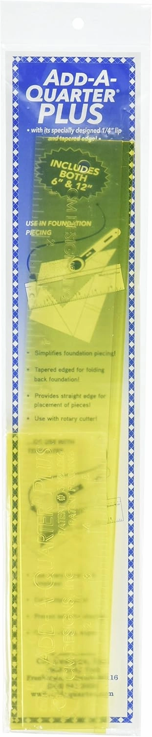 CM Designs CMD40012 Ruler Add-A-Quarter Plus, 6" & 12"