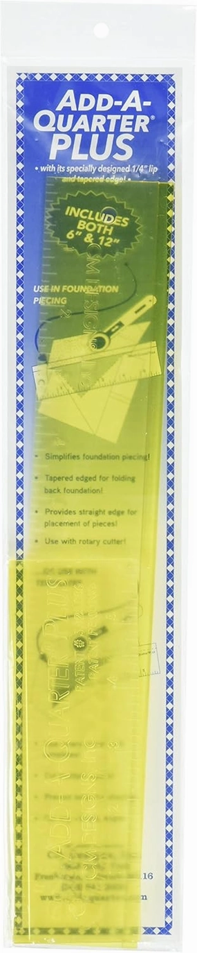 CM Designs CMD40012 Ruler Add-A-Quarter Plus, 6" & 12"