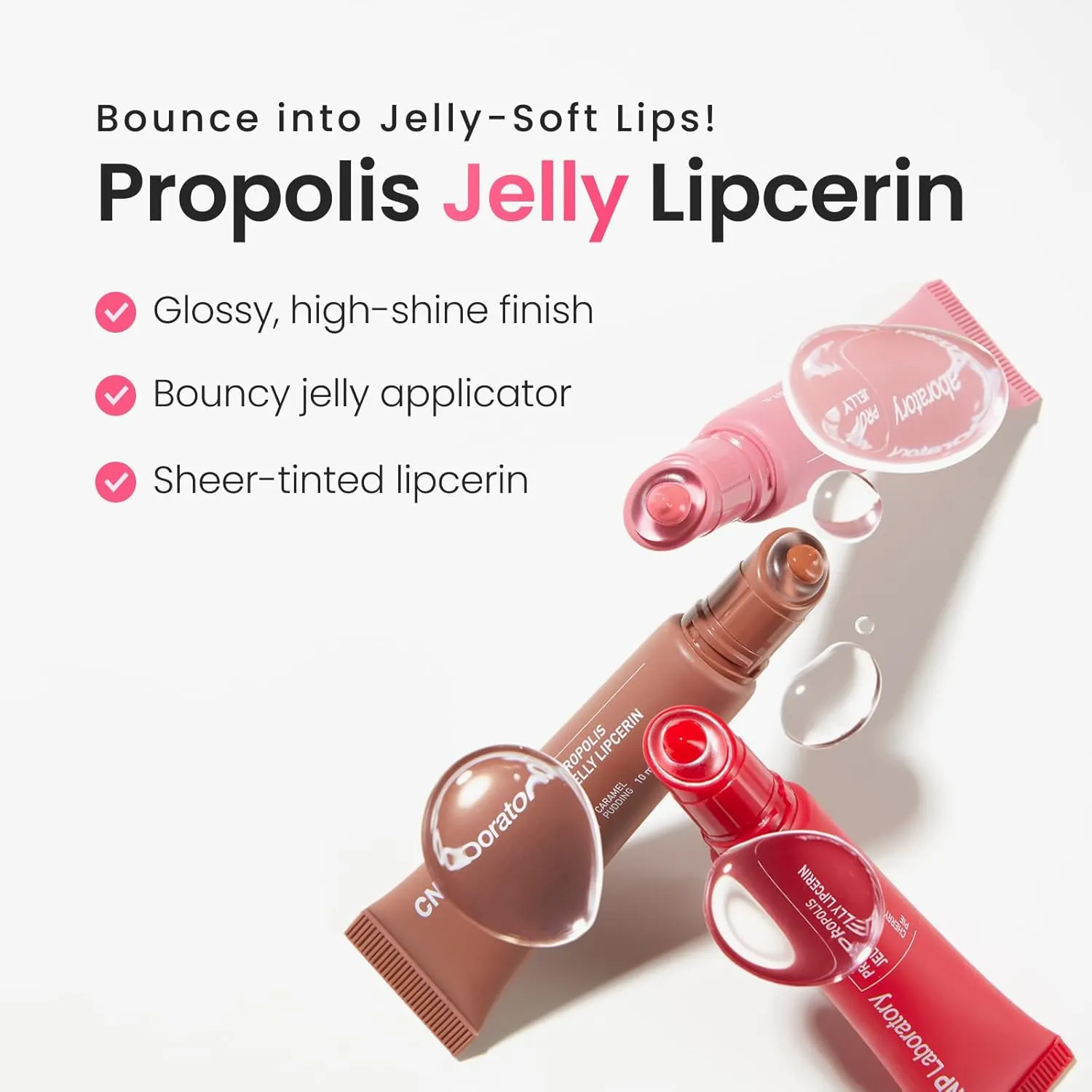CNP Propolis Jelly Tinted Lipcerin - Pink Donut, Hydrating Lip Gloss with Manuka Honey & Hyaluronic Acid, Gifts for Women, Korean Skin Care, 0.3 fl.oz.
