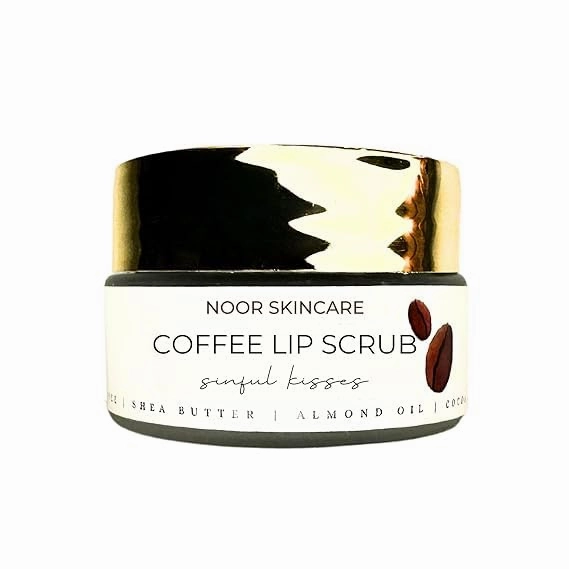 Coffee Lip Scrub - 100% Organic, for Dark Lips to Lighten Pink Lightening and Pigmentation Reduce Lip care for Men Women Brightening Smokers Lips Exfoliating Darkness Reduce Scrubs