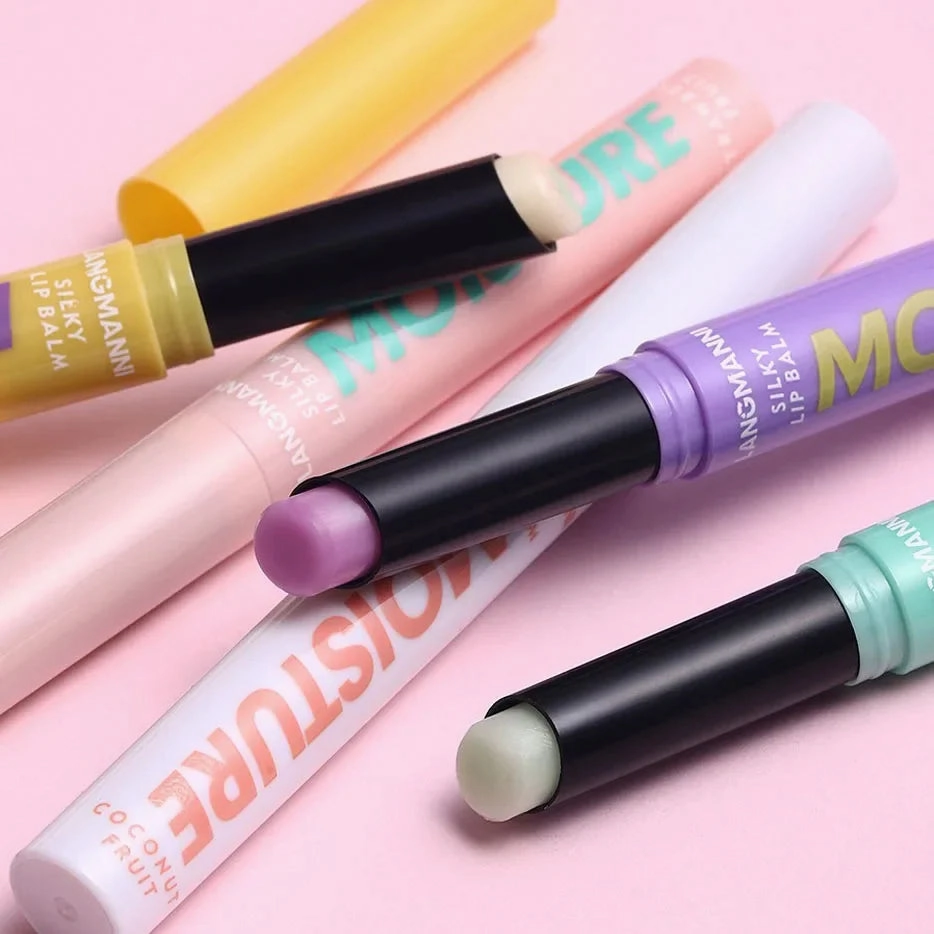 Color-Changing Lip Balm Set – 5 Hydrating Sticks with Aloe, Coconut, Strawberry & Honey Extracts