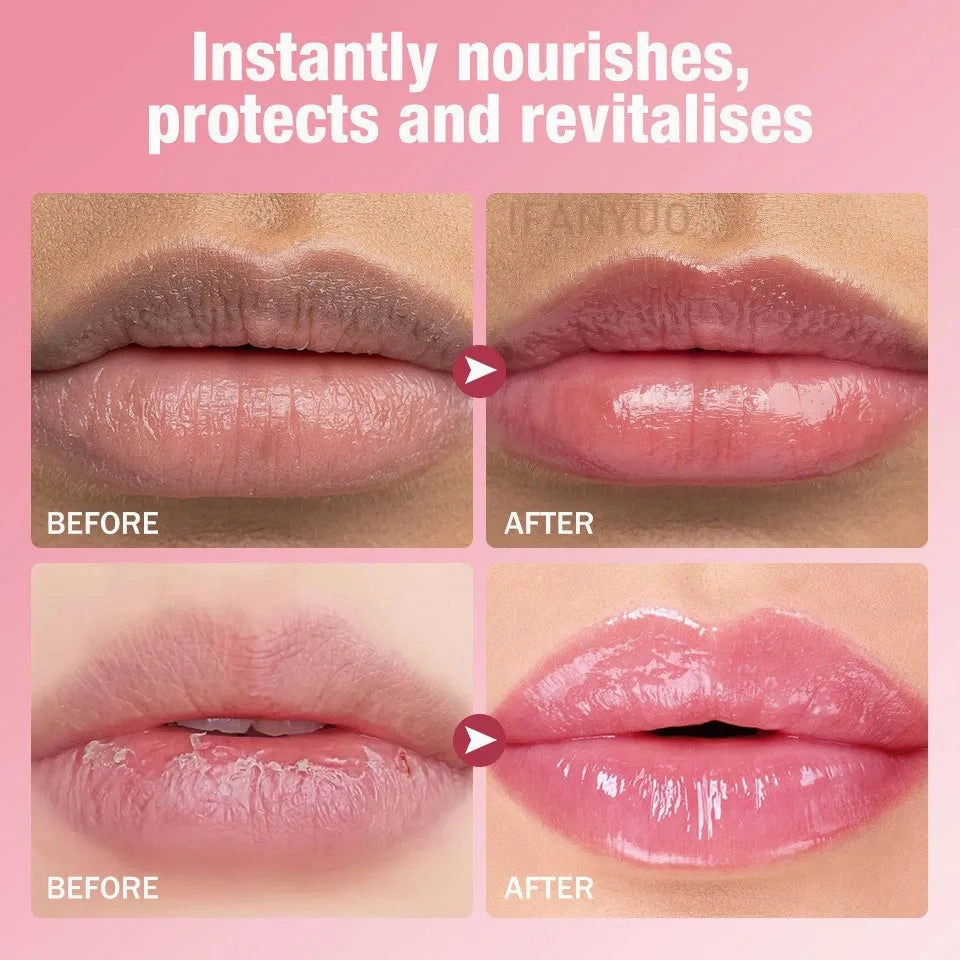 Color-Changing Lip Balm Set – 5 Hydrating Sticks with Aloe, Coconut, Strawberry & Honey Extracts