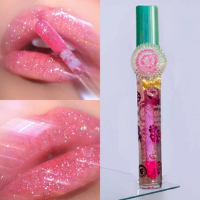 color) Premium at a discount High Glitter 2 Beautiful Lipgloss Pcs Pigmented International tracking (random