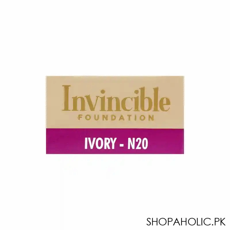 Color Studio Flawless Photo Finish Makeup Invincible Foundation, Long Wear, SPF 12, 30ml, N20 Ivory