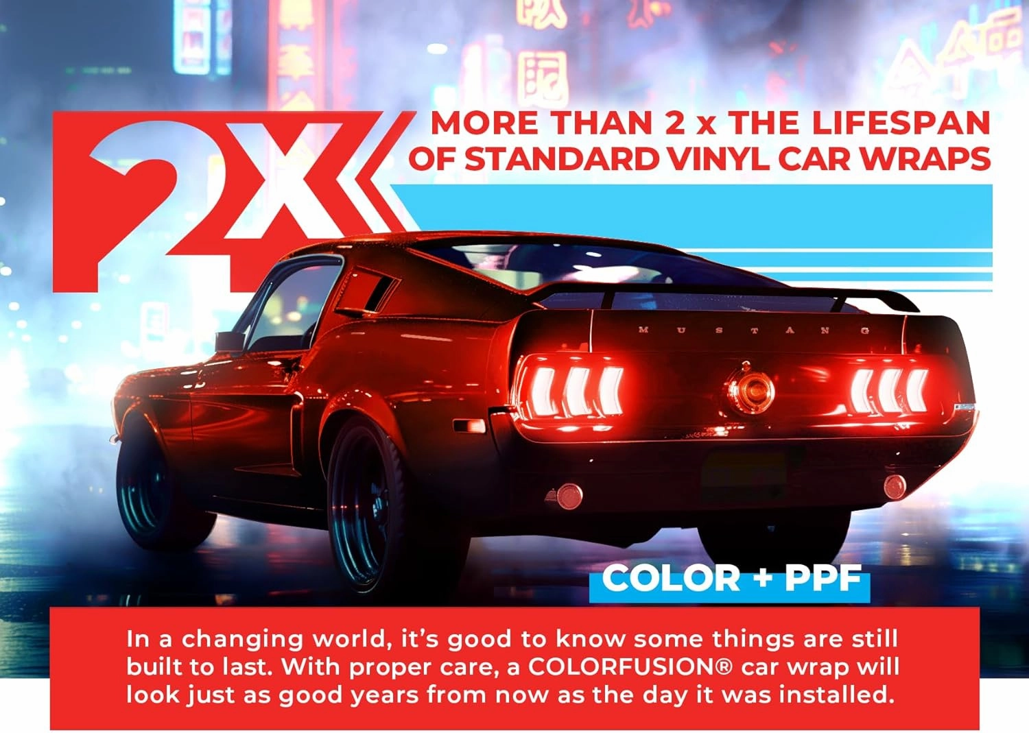 ColorFusion PPF by VViViD, Gloss Sinister Red Dry Apply PPF Vinyl Car Wrap Roll 1ft x 5ft