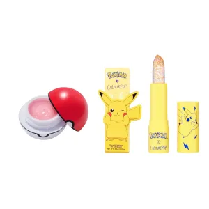 ColourPop x Pokémon Lip Bundle - You're a Catch Leave-On Lip Treatment - Berry & Colorchanging Lip Balm - Thunderbolt (2 Count, 0.07 oz and 0.12 oz)