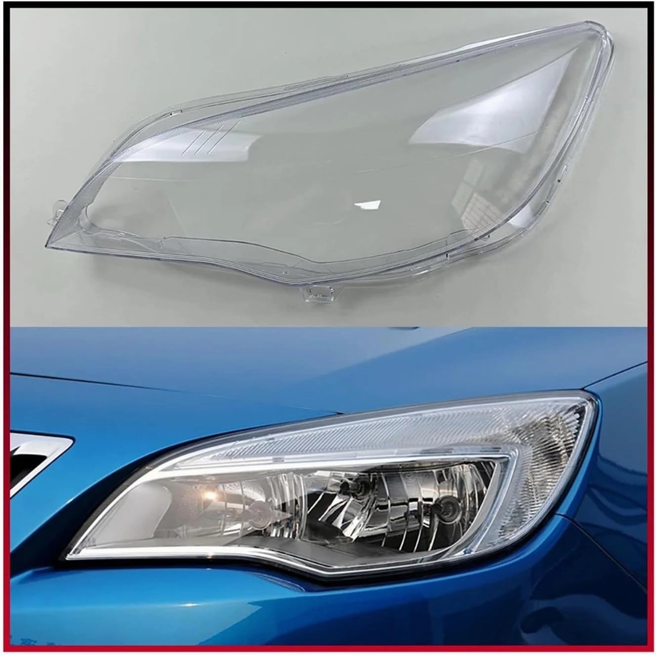 Compatible For Buick Excelle XT Hatchback 2010 2011 2012 2013 2014 Car Headlight Cover Lampcover Lampshade Lamp Lens Case Auto Light Caps(Left Side)