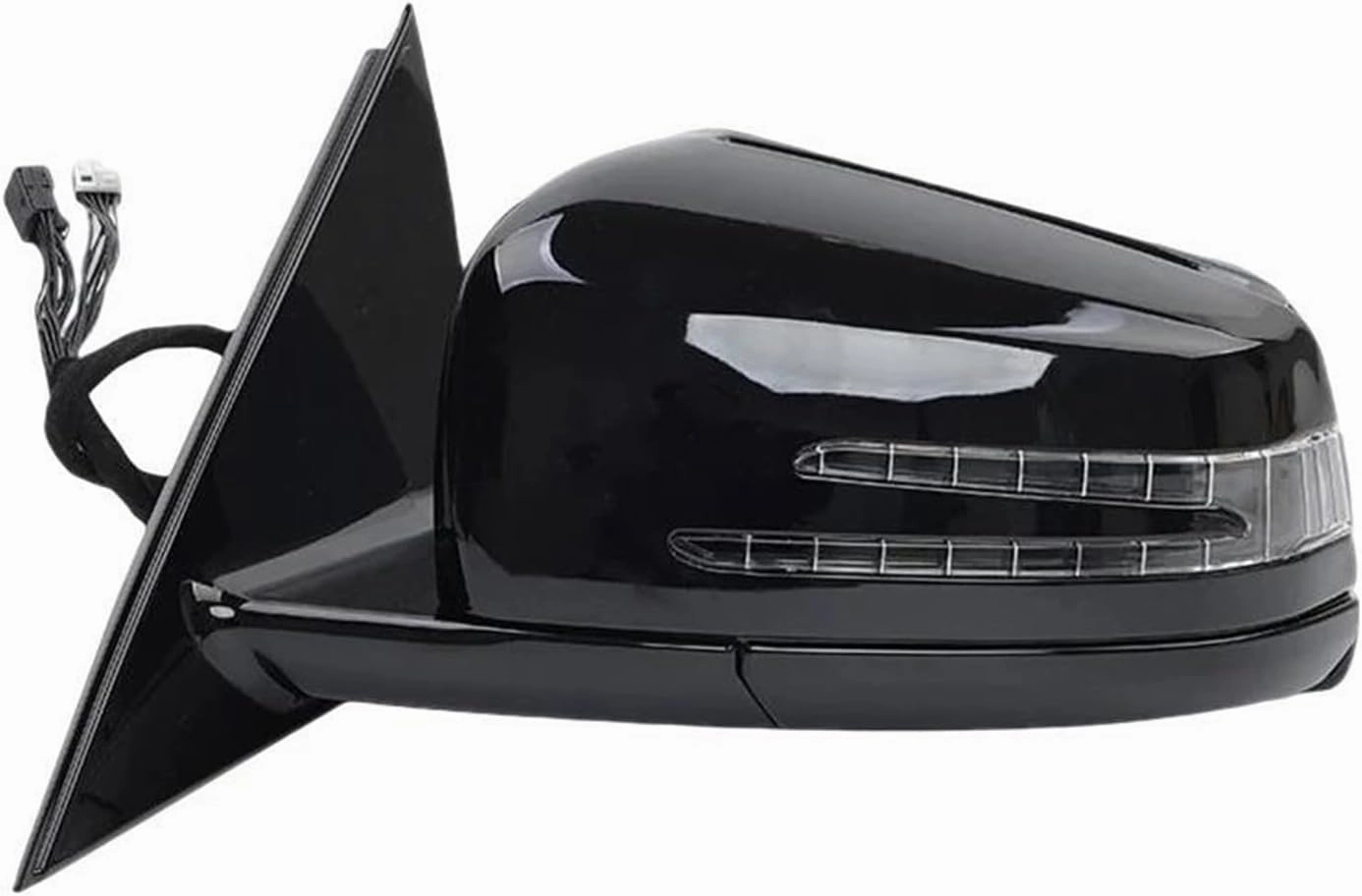 Complete Wing Mirrors Cars For Benz W204 C63 C200 C180 2006 2007 2008 2009 2010 2011 2012 2013 Auto Side Door Mirror Assembly Car Electric Folding Turn Signal Lamp Outside Rearview Mirror(Only Left A)