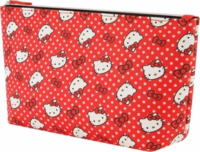 Concept One Hello Kitty Travel Makeup Bag, Trapezoid Cosmetic Organizer Pouch for Women