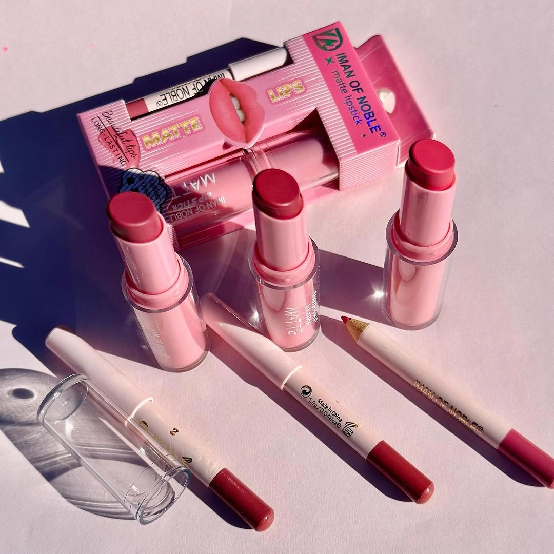 Contemporary OF Fast response time SET PENCIL NOBLE 1 2 AND AND In LIP LINER DYE LIPSTICK IMAN