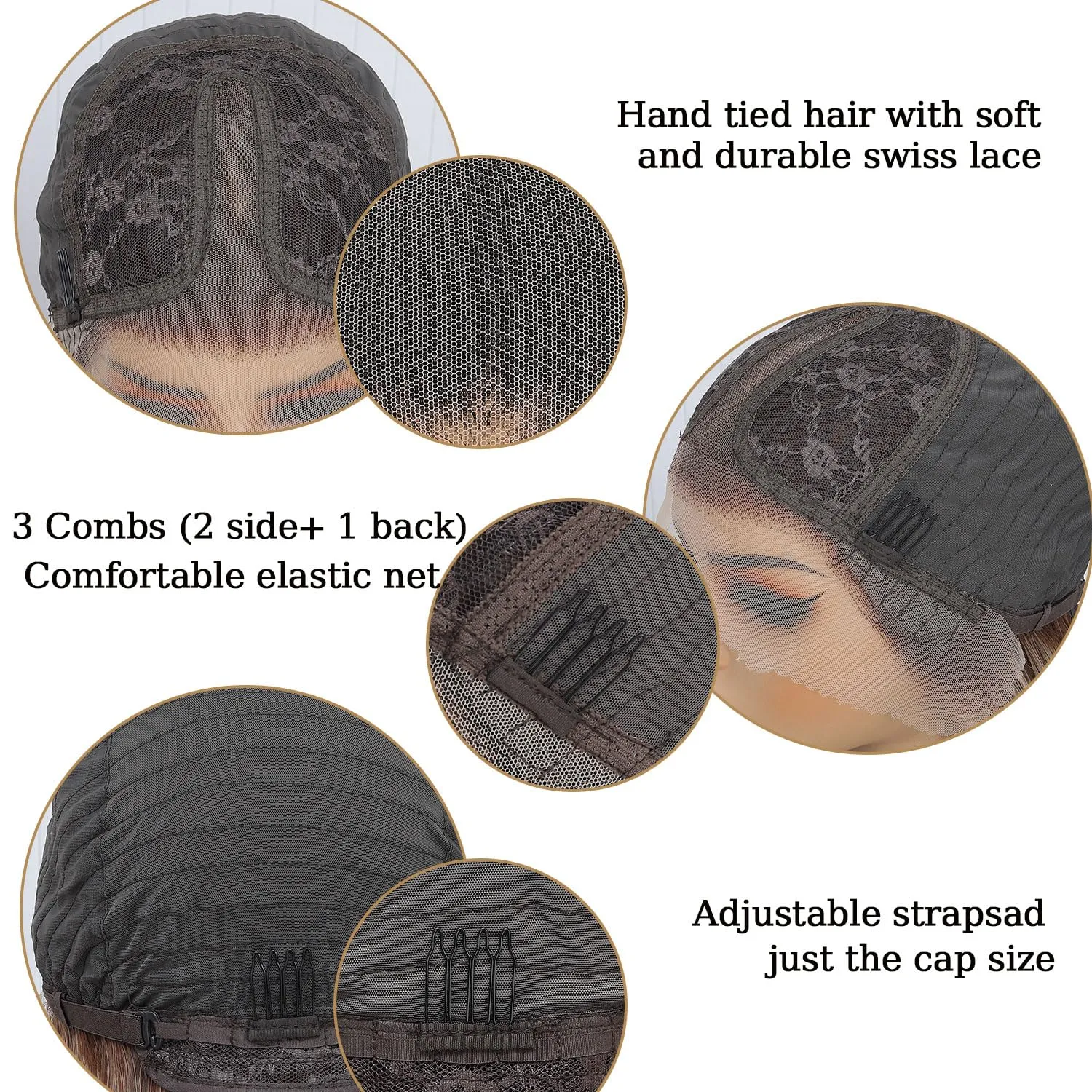 Cooper Synthetic Lace Front Wig Pre Plucked Wear And Go Glueless Wig HD Synthetic Lace Front Wigs for Women Silk Straight 180 Density 26 inch, Modern Vibes Cooper Wig