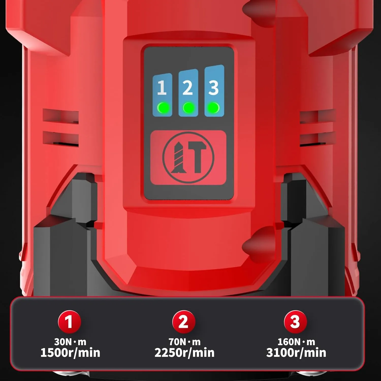 Cordless Impact Driver Kit 16.8V Max Torque 140Nm（105ft-lbs）High Rotation Electric Impact Driver Brushless Motor Continuously Variable Rechargeable 1/4" impact driver 2.0Ah Batteries