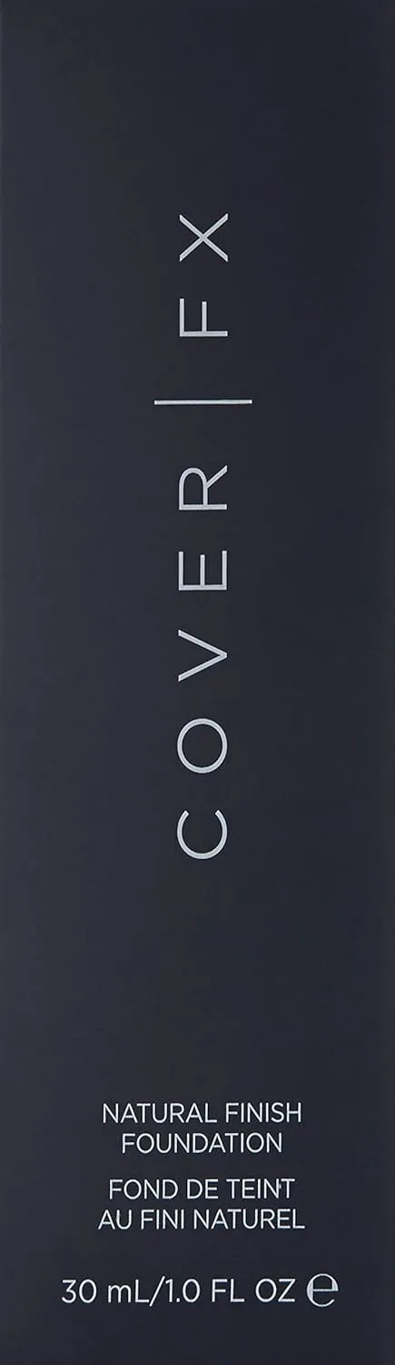Cover FX Natural Finish Foundation: Water-based Foundation that Delivers 12-hour Coverage and Natural, Second-Skin Finish with Powerful Antioxidant Protection - G90, 1 Fl Oz