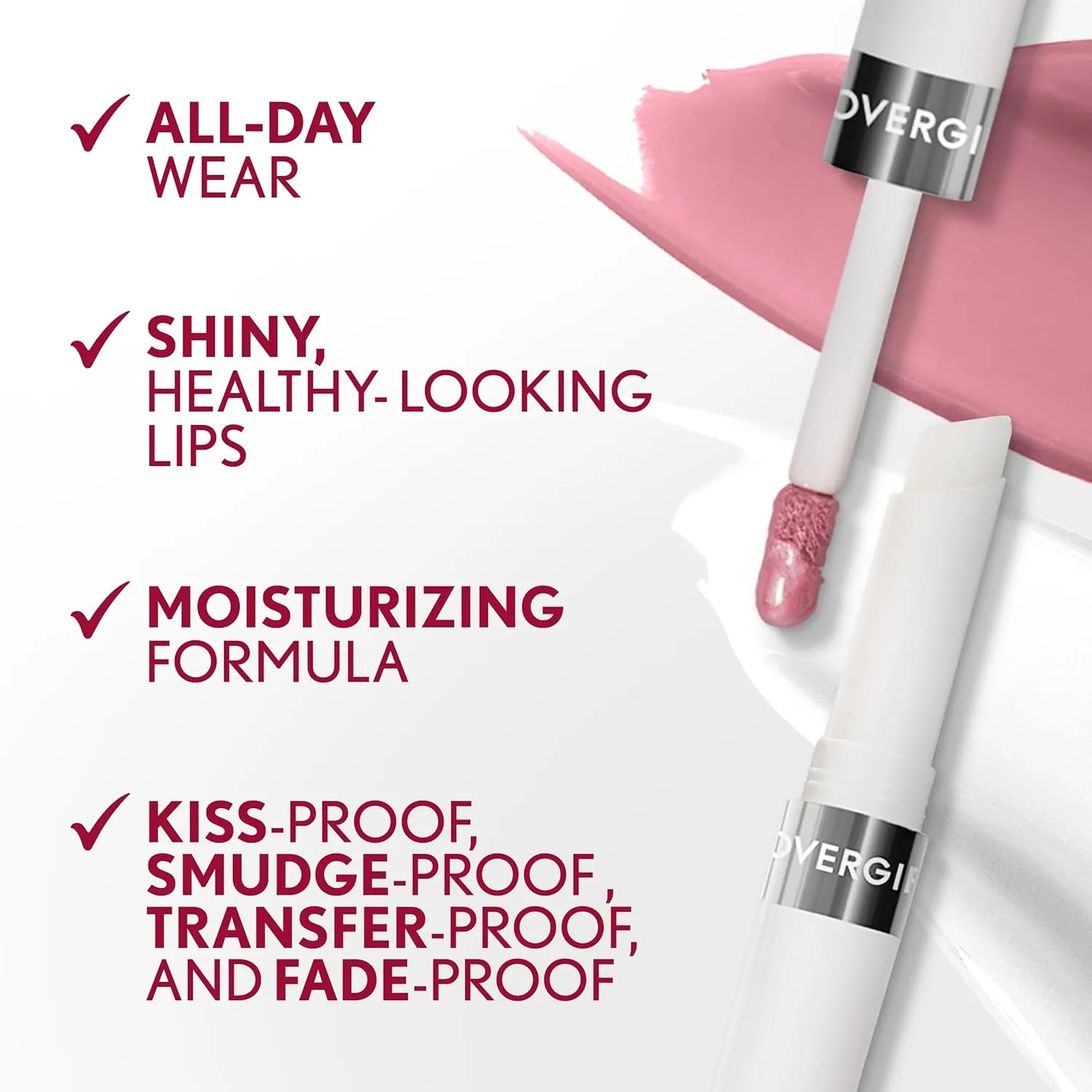 COVERGIRL Outlast All-Day Lip Color Custom Nudes, Deep Cool , 2 Piece Set