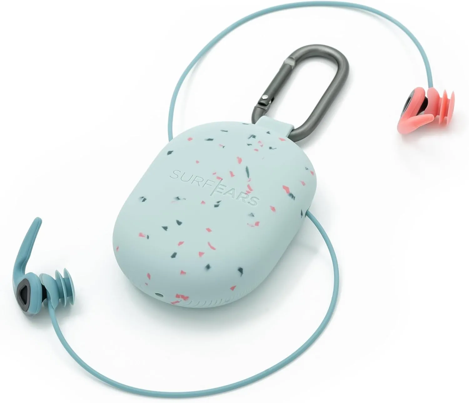 Creatures of Leisure Surf Ears 4.0 – Ear Plugs for Adults That Keep Water Out & Sound in – Surfing Ear Protection – Coral/Sky