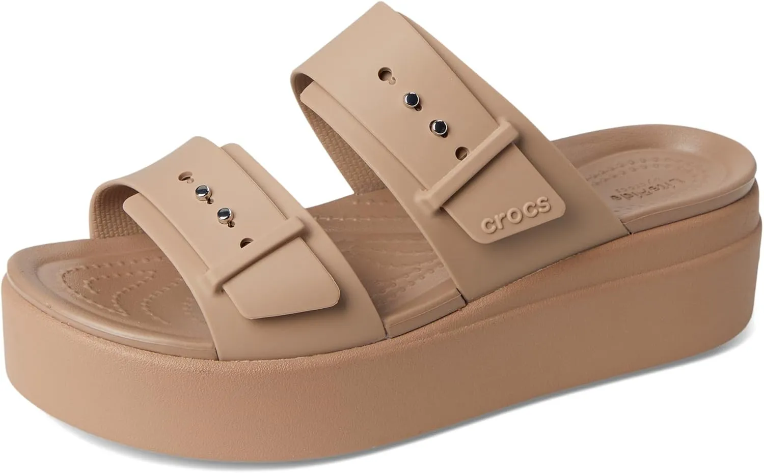 Crocs Brooklyn Buckle Low Wedge